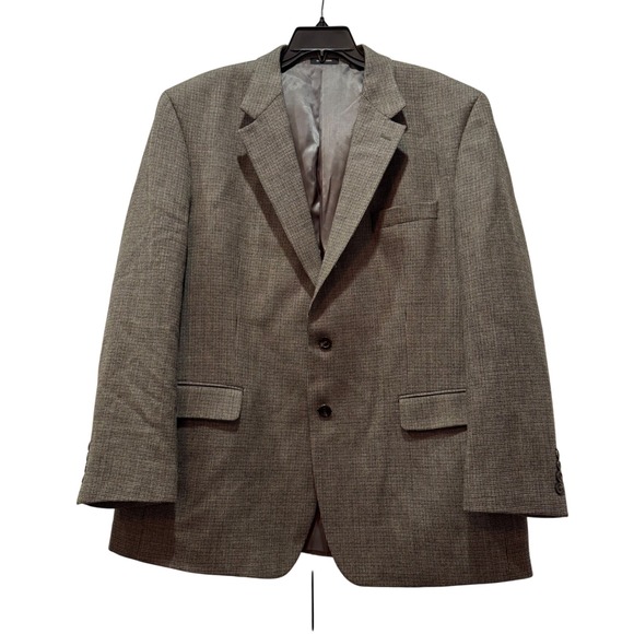 Lauren Ralph Lauren Other - Lauren Ralph Lauren Mens 46R Brown Shepherd's check 100% Lambswool Blazer Jacket